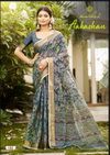 Aakashan By Kashvi Black Linen With Gold Zari Saree Wholesalers In Surat
